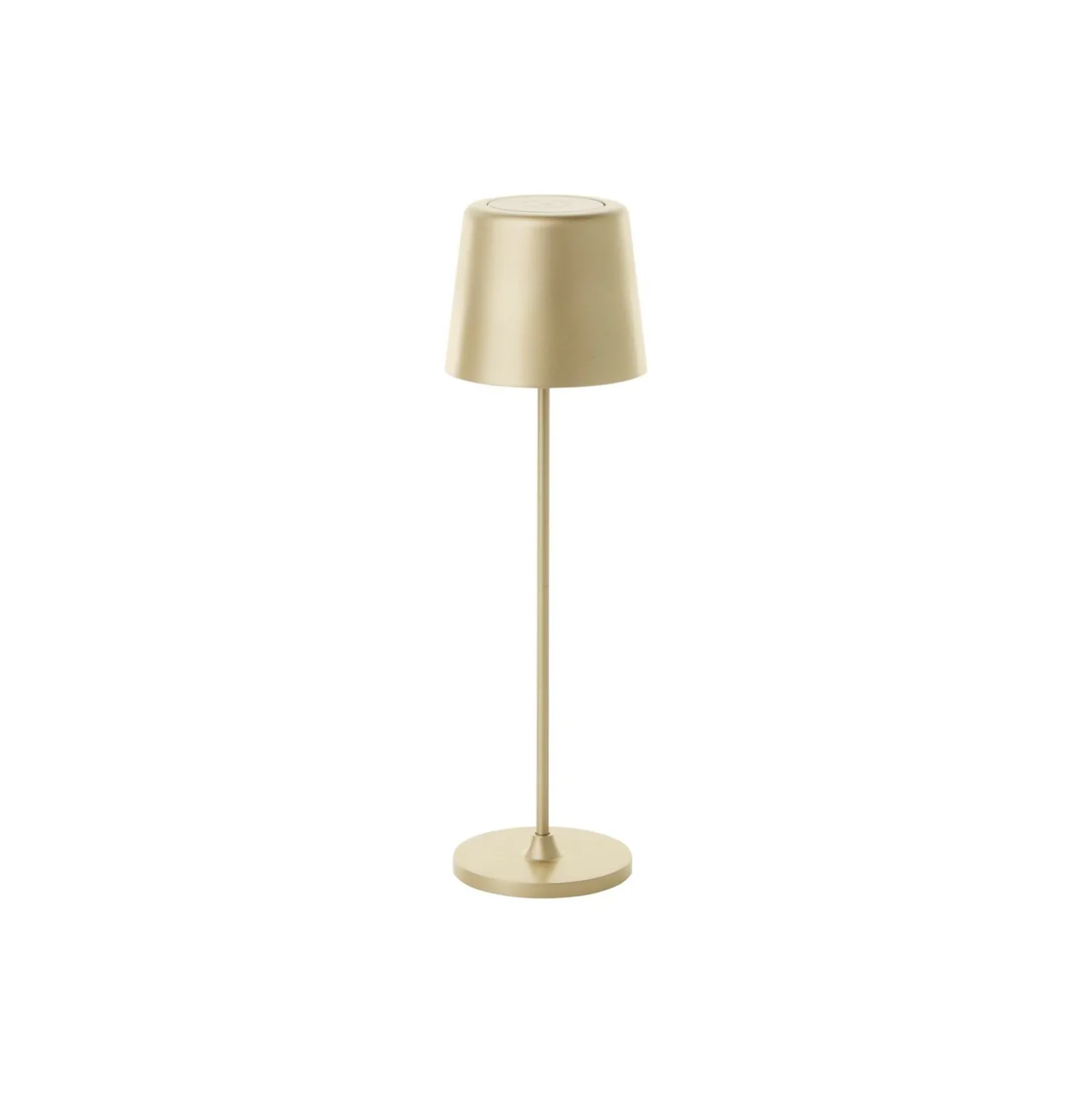 Brilliant Bordslampa Kaami Metall Plast Guld 2W 310lm - 830 Varm Vit | 100mm - IP44 - Utomhus - Dimbar