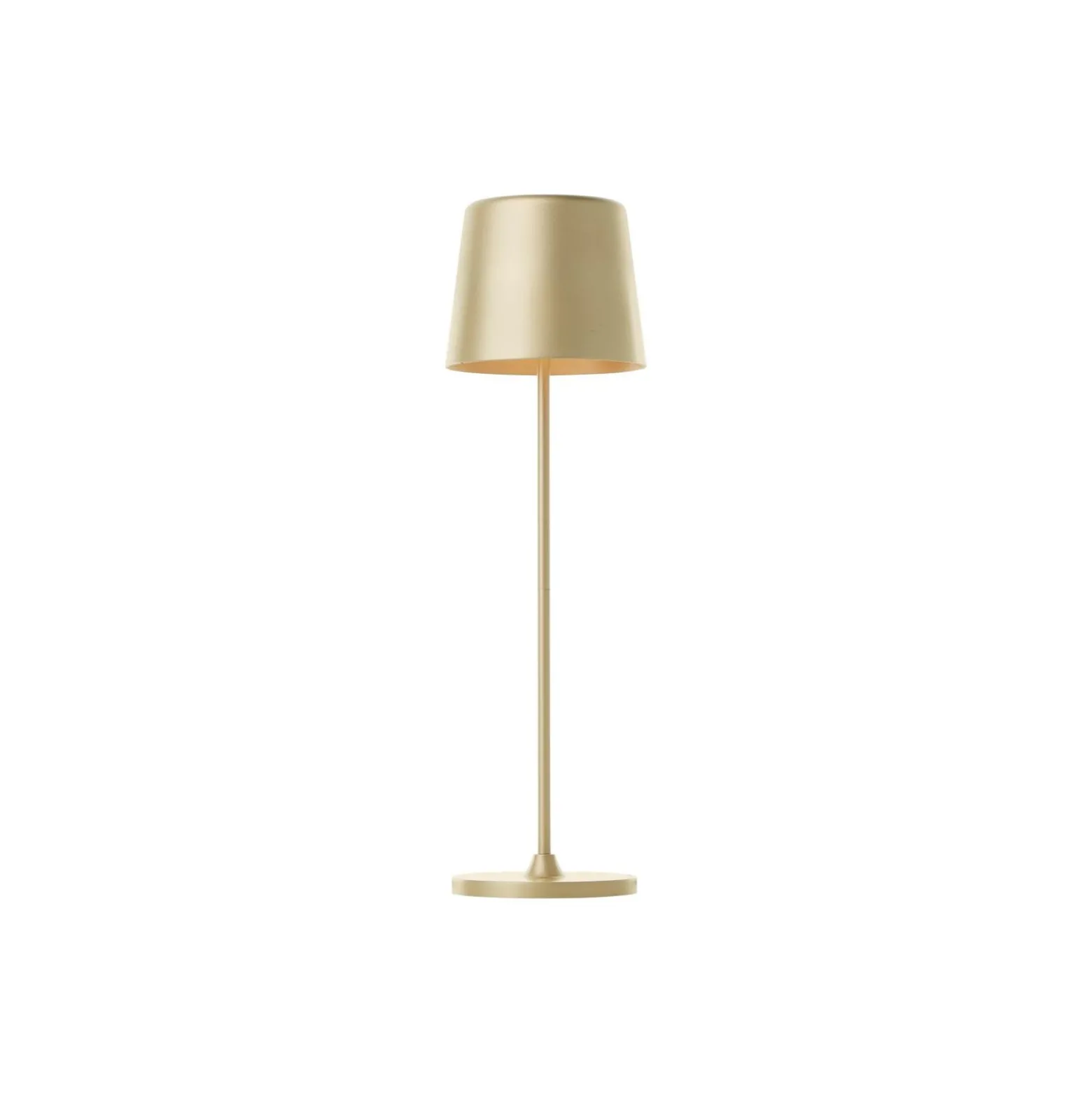 Brilliant Bordslampa Kaami Metall Plast Guld 2W 310lm - 830 Varm Vit | 100mm - IP44 - Utomhus - Dimbar