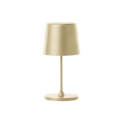 Brilliant Bordslampa Kaami Metall Plast Guld 2W 310lm - 830 Varm Vit | 100mm - IP44 - Utomhus - Dimbar