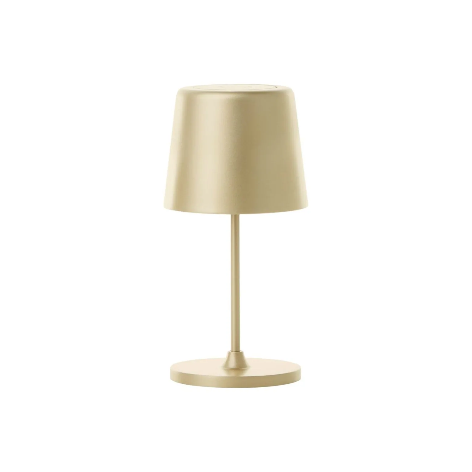 Brilliant Bordslampa Kaami Metall Plast Guld 2W 310lm - 830 Varm Vit | 100mm - IP44 - Utomhus - Dimbar