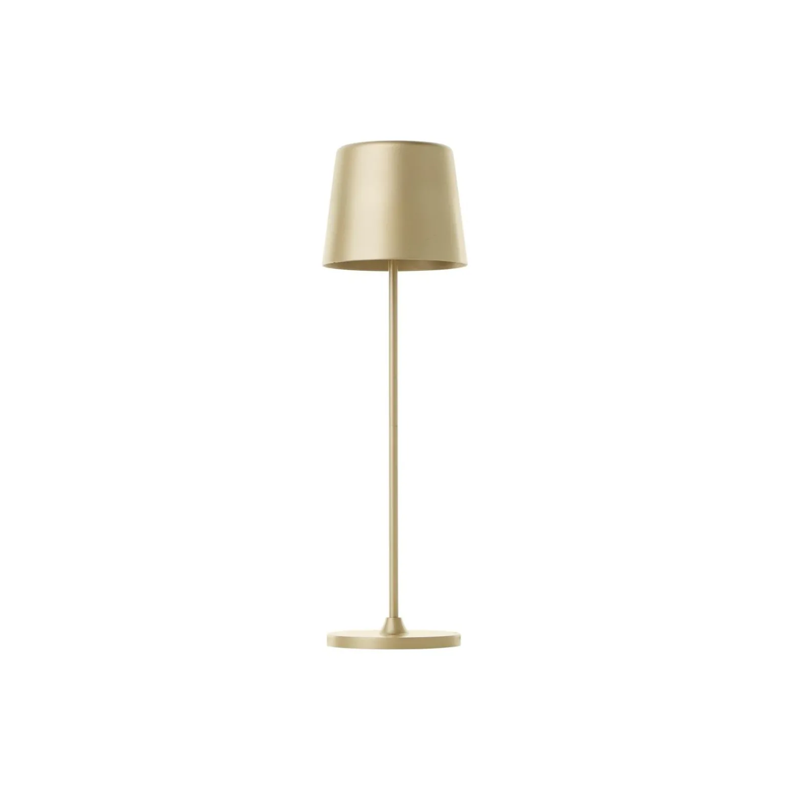 Brilliant Bordslampa Kaami Metall Plast Guld 2W 310lm - 830 Varm Vit | 100mm - IP44 - Utomhus - Dimbar