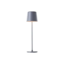 Brilliant Bordslampa Kaami Metall Plast Grå 2W 310lm - 830 Varm Vit | 100mm - IP44 - Utomhus - Dimbar