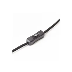 Brilliant Bordslampa Kaizen Glas Metall Svart Beige | 250mm - Passande för 1x E27