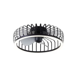 Brilliant Capo Takfläkt Metall Plast Svart 32W 4200lm - 827-865 CCT | 480mm - Fjärrkontroll Dimbar
