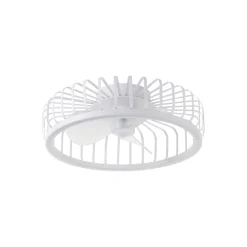 Brilliant Capo Takfläkt Metall Plast Vit 32W 4200lm - 827-865 CCT | 480mm - Fjärrkontroll Dimbar