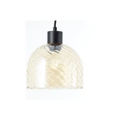 Brilliant Casto Pendellampa Glas Pendellampa Metall Svart Beige | Passande för 6x E27