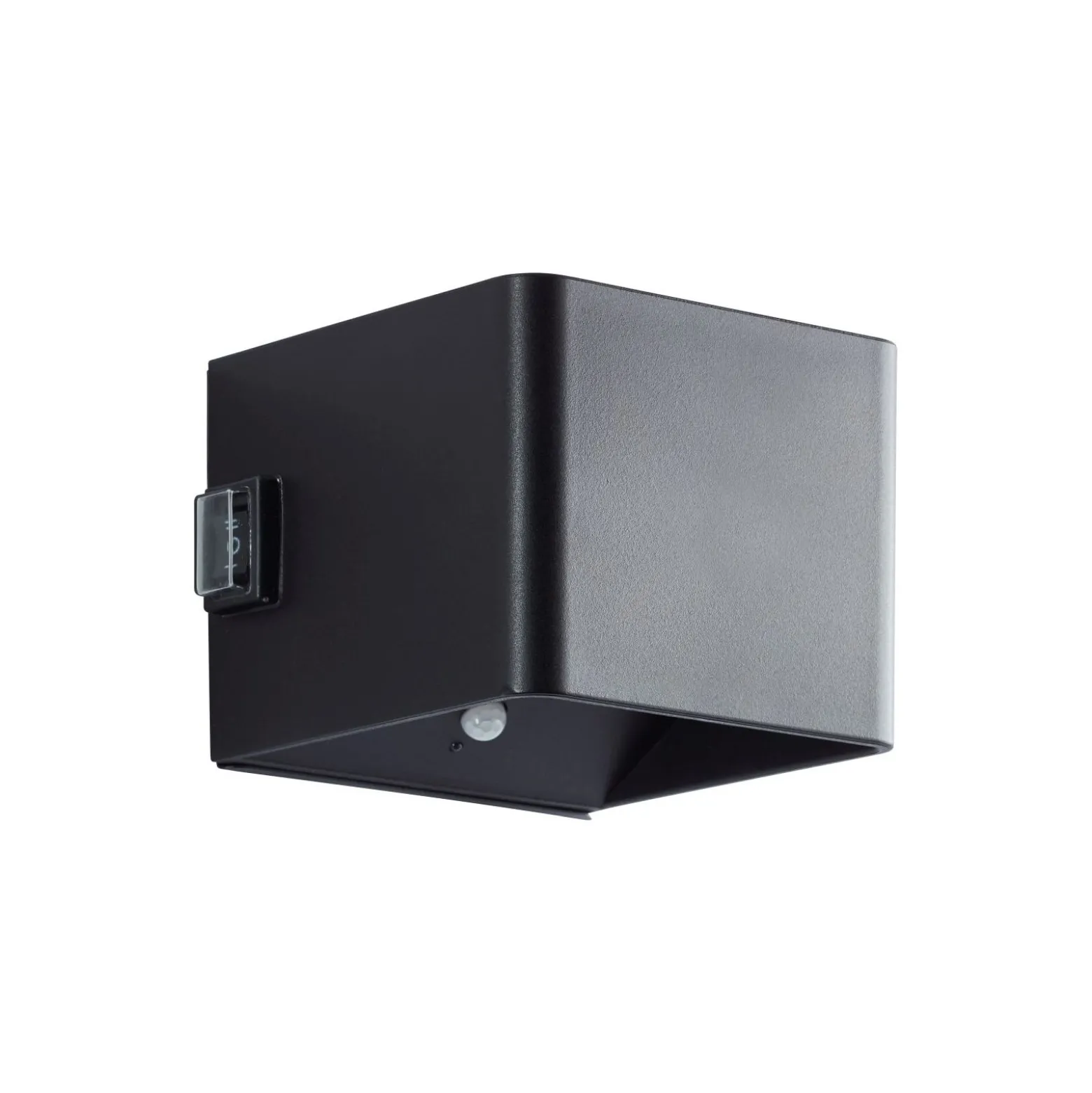Brilliant Iseo Vägglampa Plast Svart 4W 300lm - 830 Varm Vit | IP44 - Utomhus - Rörelse- och Ljussensor - USB Uppladdningsbar