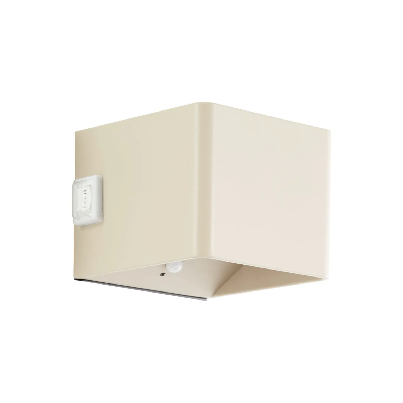 Brilliant Iseo Vägglampa Plast Beige 4W 300lm - 830 Varm Vit | IP44 - Utomhus - Rörelse- och Ljussensor - USB Uppladdningsbar