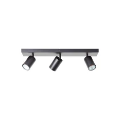 Brilliant Jello Taklampa Metall Matt Svart 13.5W 1035lm - 830 Varm Vit | Inkl. 3x GU10