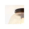 Brilliant Kaizen Taklampa Glas Metall Matt Svart Beige | 250mm - Passande för 1x E27