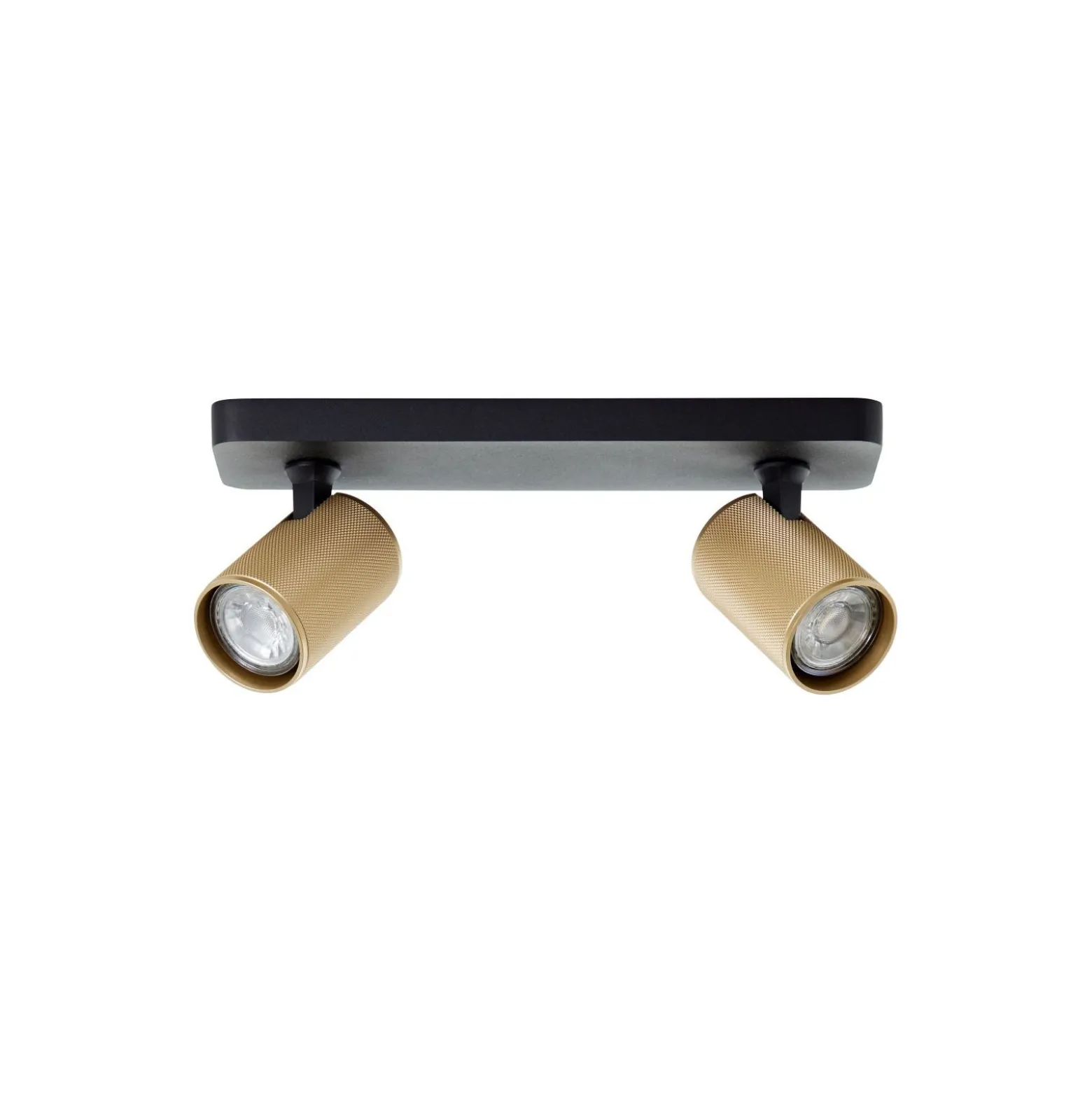 Brilliant Marty Taklampa Aluminium Sandig Svart Guld 10W 700lm - 830 Varm Vit | Inkl. 2x GU10