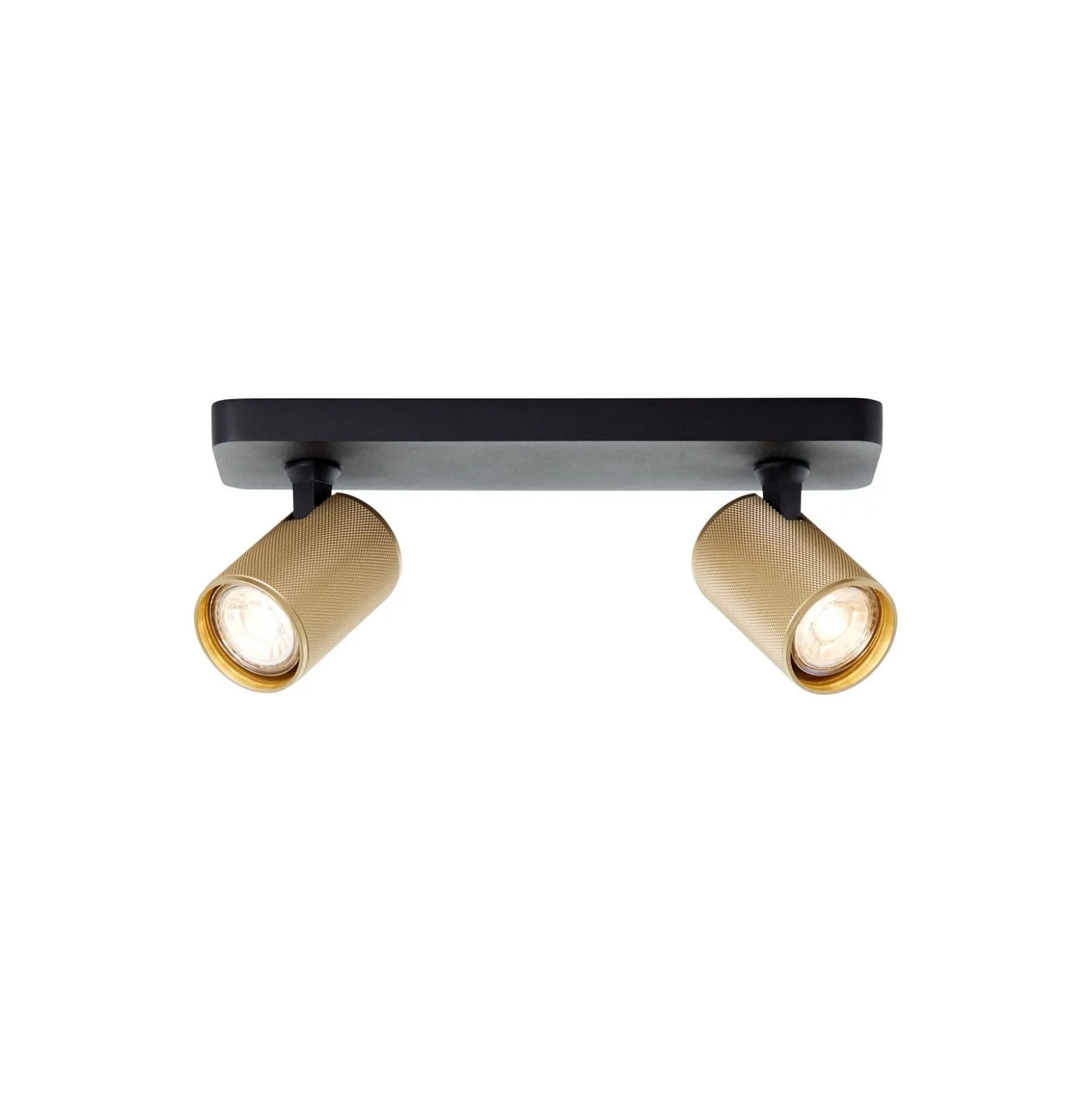 Brilliant Marty Taklampa Aluminium Sandig Svart Guld 10W 700lm - 830 Varm Vit | Inkl. 2x GU10