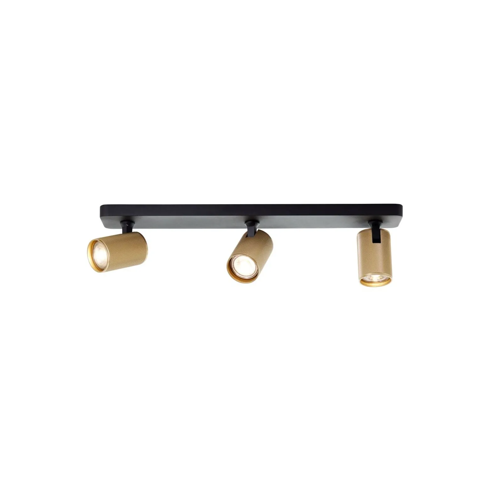 Brilliant Marty Taklampa Aluminium Sandig Svart Guld 15W 1050lm - 830 Varm Vit | Inkl. 3x GU10