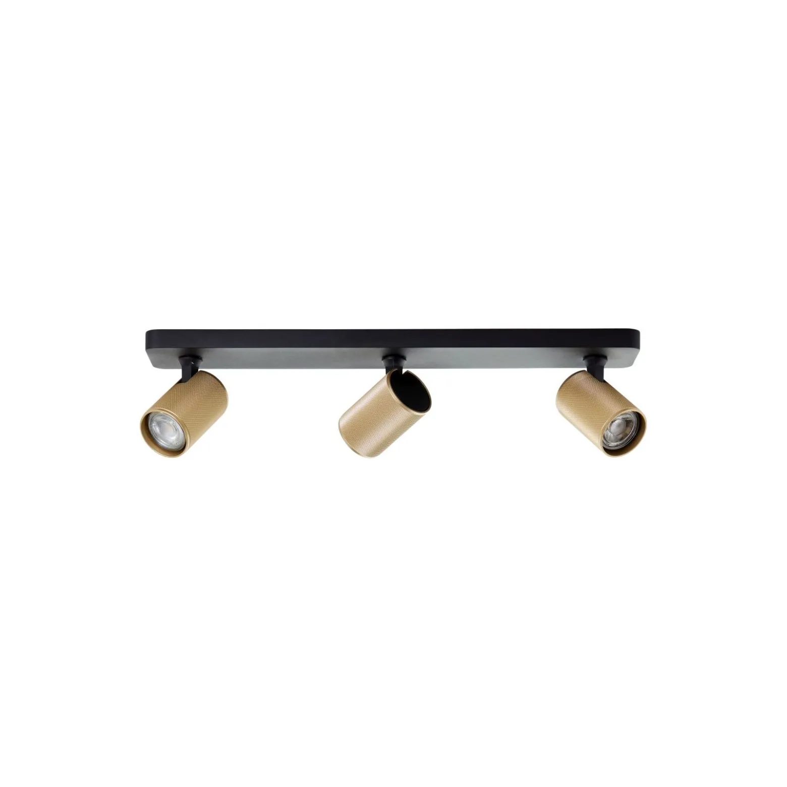 Brilliant Marty Taklampa Aluminium Sandig Svart Guld 15W 1050lm - 830 Varm Vit | Inkl. 3x GU10