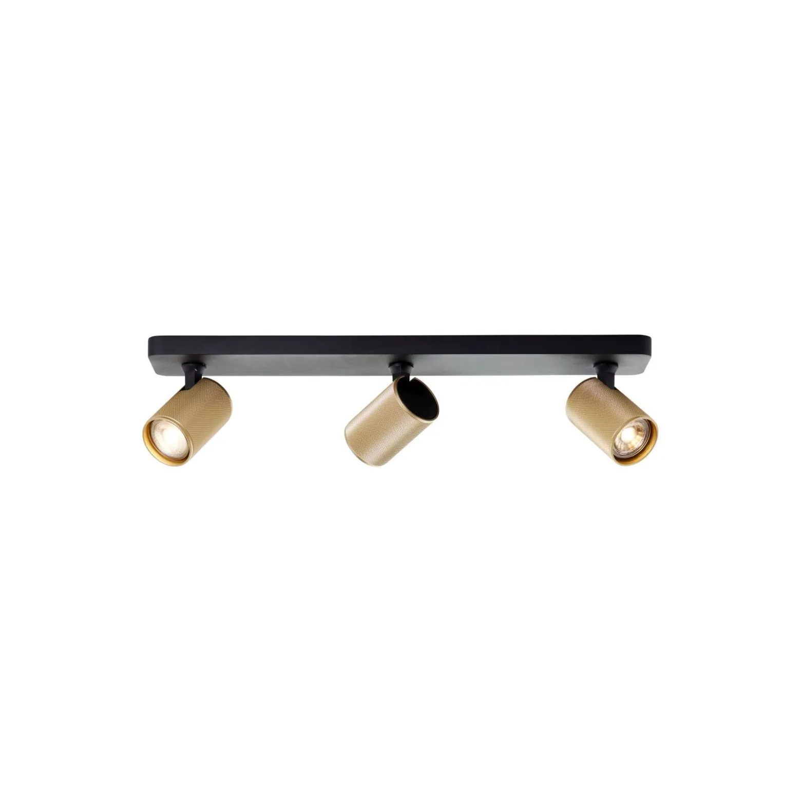 Brilliant Marty Taklampa Aluminium Sandig Svart Guld 15W 1050lm - 830 Varm Vit | Inkl. 3x GU10