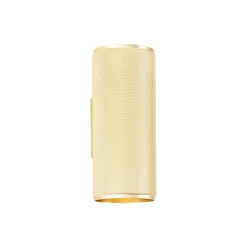 Brilliant Marty Vägglampa Up/Down Aluminium Guld 10W 700lm - 830 Varm Vit | 65mm - Inkl. 2x GU10