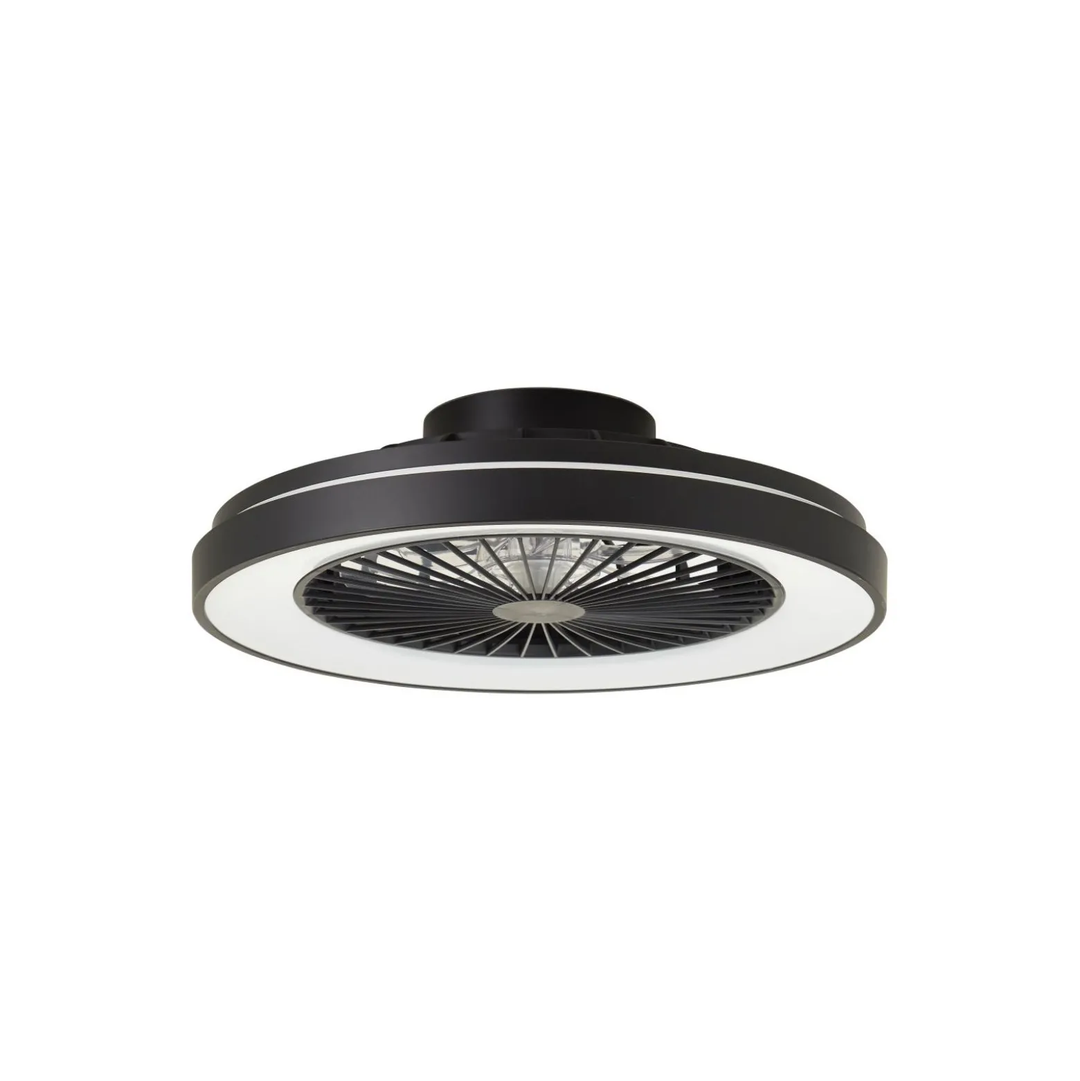 Brilliant Mazzaro Takfläkt Plast Svart 36W 4700lm - 830-865 CCT+RGB | 485mm - Fjärrkontroll Dimbar