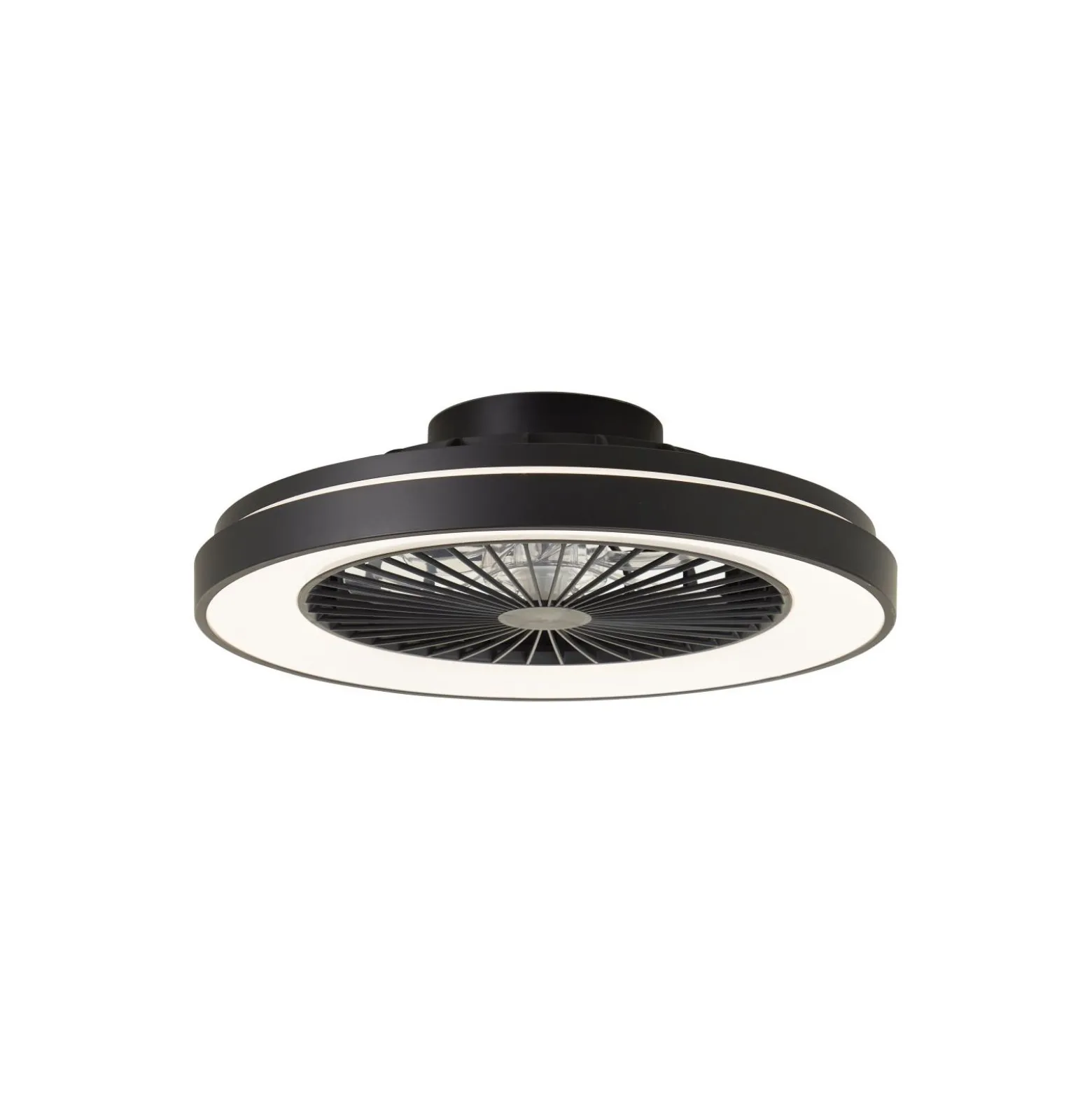 Brilliant Mazzaro Takfläkt Plast Svart 36W 4700lm - 830-865 CCT+RGB | 485mm - Fjärrkontroll Dimbar