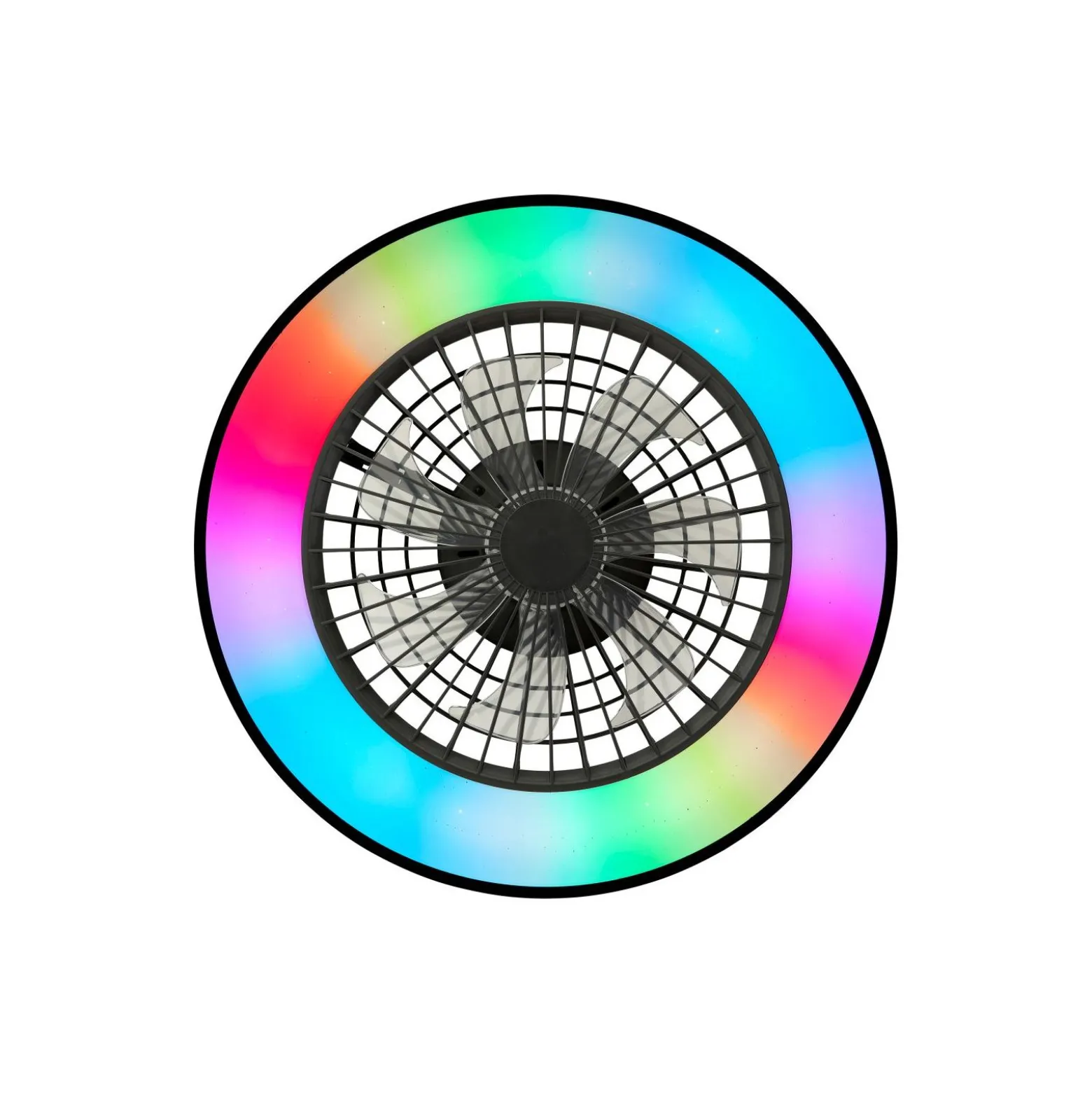 Brilliant Mazzaro Takfläkt Plast Svart 36W 4700lm - 830-865 CCT+RGB | 485mm - Fjärrkontroll Dimbar