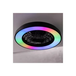 Brilliant Mazzaro Takfläkt Plast Svart 36W 4700lm - 830-865 CCT+RGB | 485mm - Fjärrkontroll Dimbar