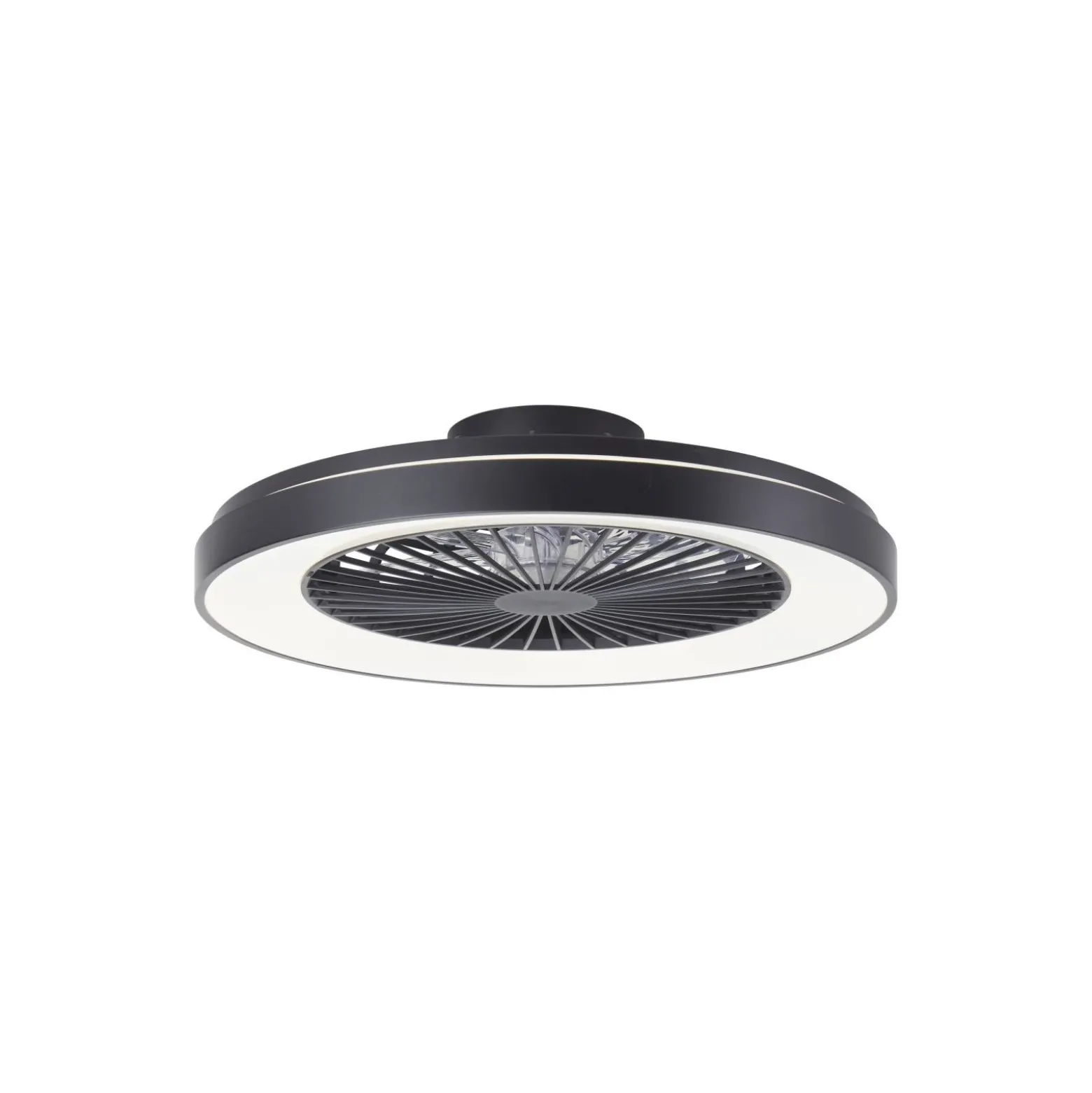 Brilliant Mazzaro Takfläkt Plast Svart 54W 6800lm - 830-865 CCT+RGB | 576 - Fjärrkontroll Dimbar