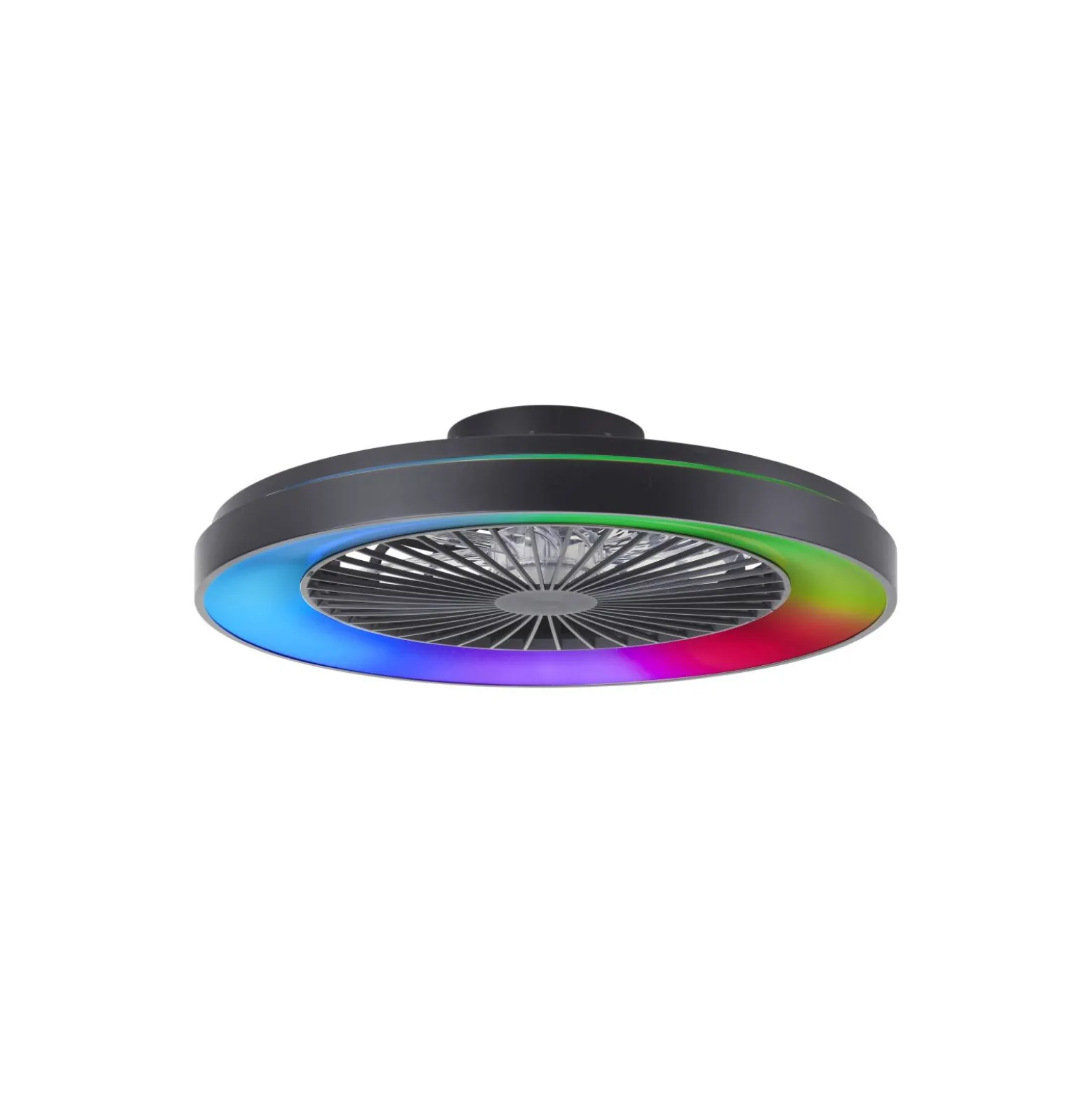 Brilliant Mazzaro Takfläkt Plast Svart 54W 6800lm - 830-865 CCT+RGB | 576 - Fjärrkontroll Dimbar