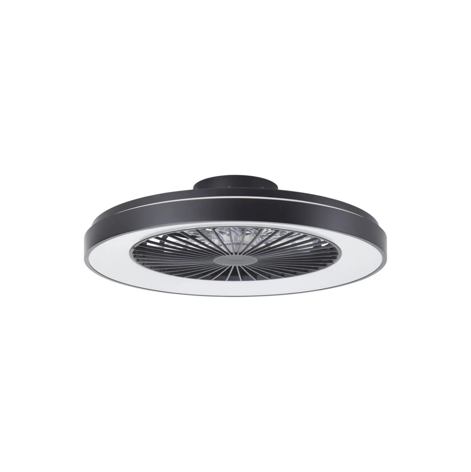 Brilliant Mazzaro Takfläkt Plast Svart 54W 6800lm - 830-865 CCT+RGB | 576 - Fjärrkontroll Dimbar