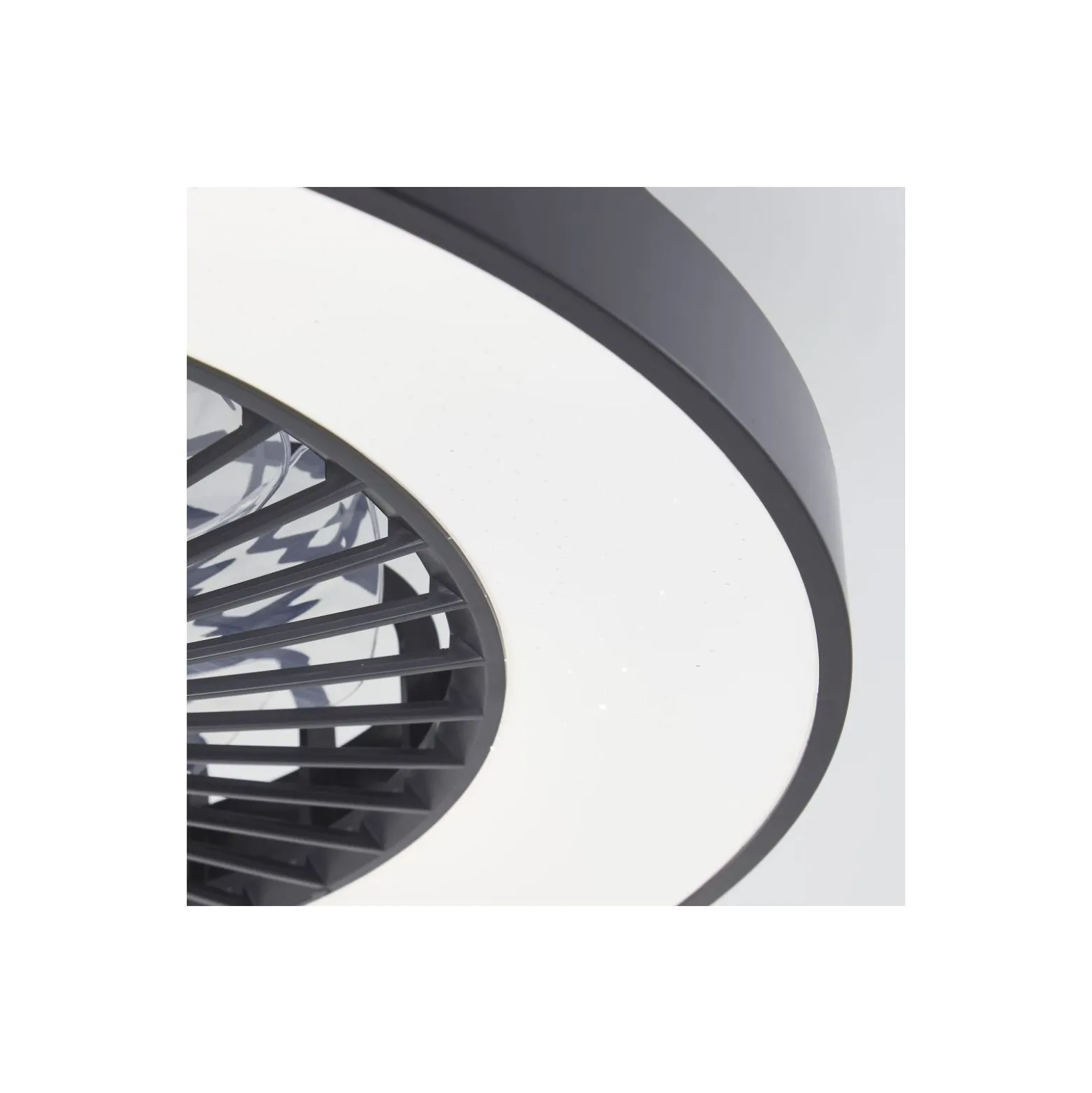 Brilliant Mazzaro Takfläkt Plast Svart 54W 6800lm - 830-865 CCT+RGB | 576 - Fjärrkontroll Dimbar