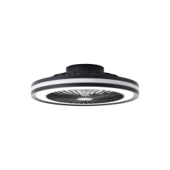 Brilliant Palmero Takfläkt Plast Metall Svart 36W 5000lm - 827-865 CCT | 466mm - Fjärrkontroll Dimbar