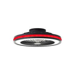 Brilliant Palmero Takfläkt Plast Metall Svart 36W 5000lm - 827-865 CCT | 466mm - Fjärrkontroll Dimbar