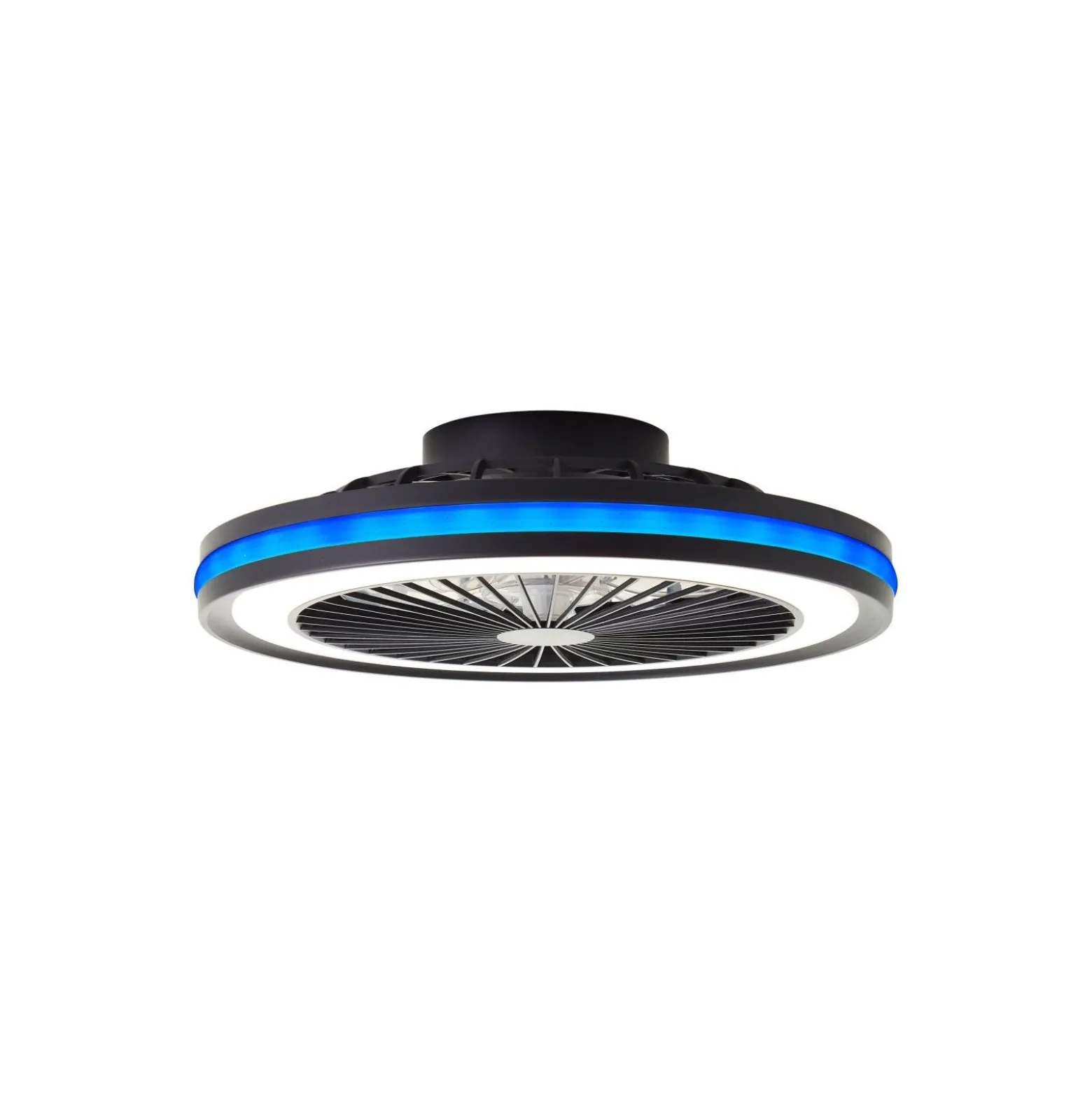 Brilliant Palmero Takfläkt Plast Metall Svart 36W 5000lm - 827-865 CCT | 466mm - Fjärrkontroll Dimbar