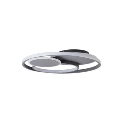 Brilliant Runda Taklampa Metall Silicone Grå 45W 5200lm - 830-865 CCT | 500mm - Fjärrkontroll Dimbar