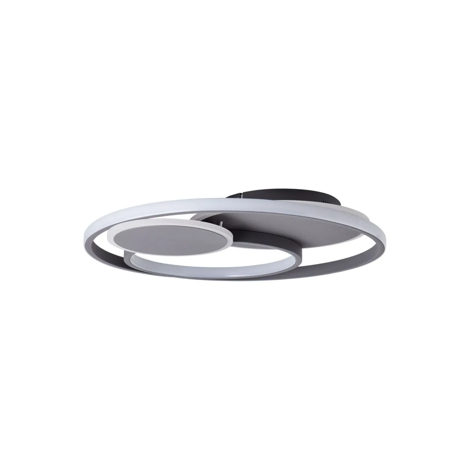Brilliant Runda Taklampa Metall Silicone Grå 45W 5200lm - 830-865 CCT | 500mm - Fjärrkontroll Dimbar