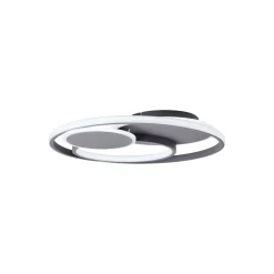 Brilliant Runda Taklampa Metall Silicone Grå 45W 5200lm - 830-865 CCT | 500mm - Fjärrkontroll Dimbar