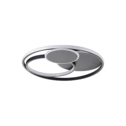 Brilliant Runda Taklampa Metall Silicone Svart 45W 5200lm - 830-865 CCT | 500mm - Fjärrkontroll Dimbar