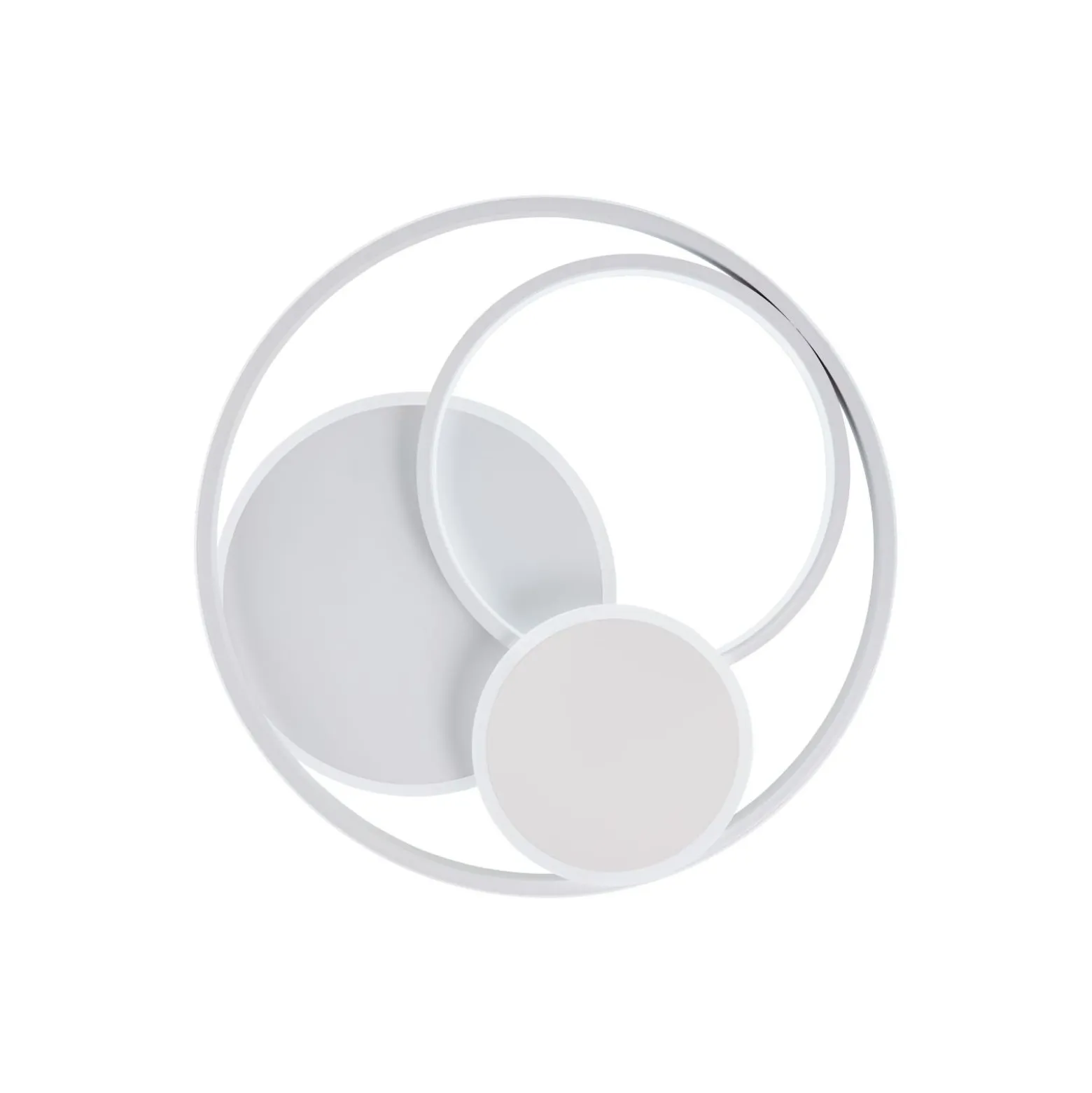 Brilliant Runda Taklampa Metall Silicone Vit 45W 5200lm - 830-865 CCT | 500mm - Fjärrkontroll Dimbar