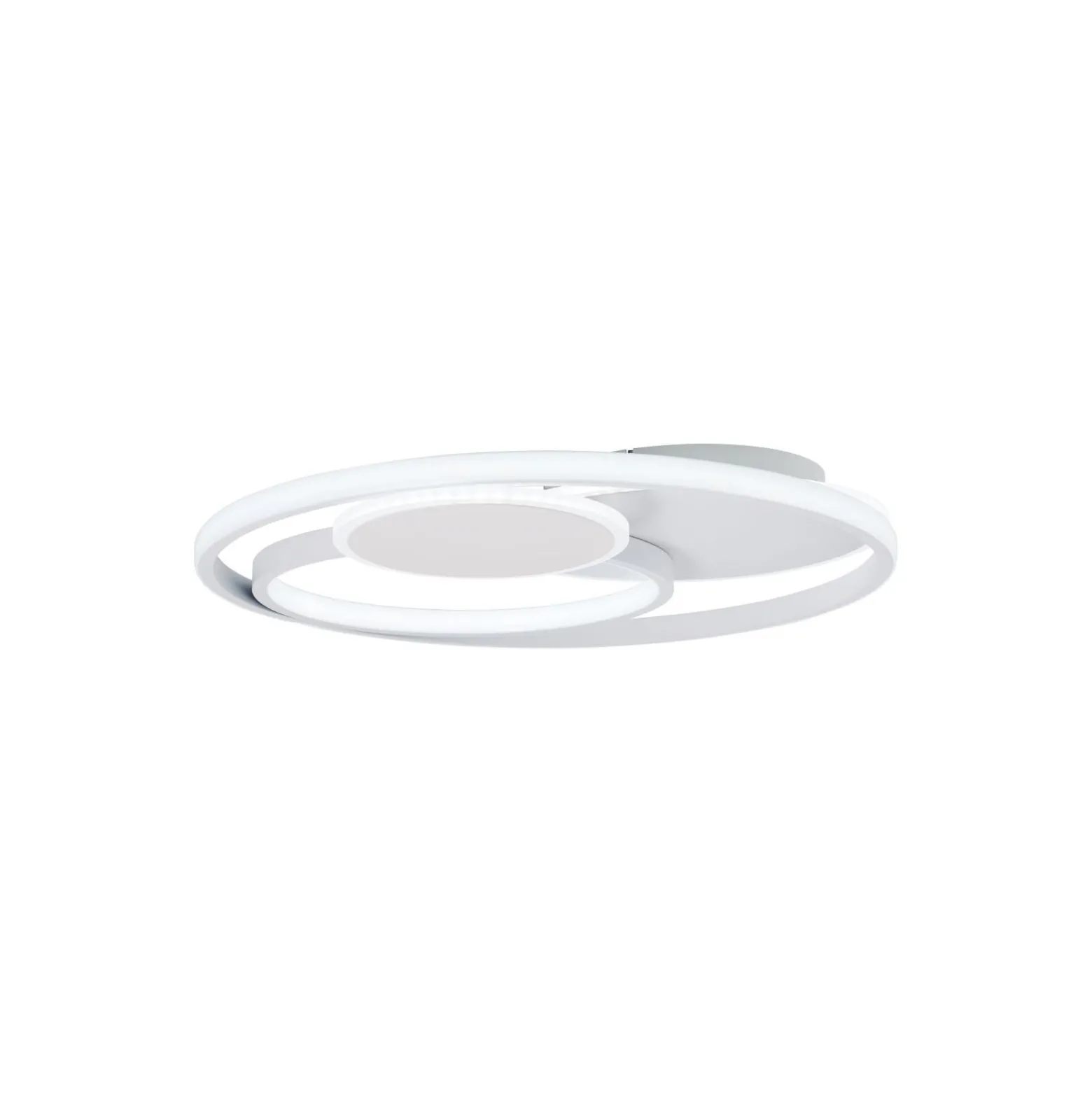 Brilliant Runda Taklampa Metall Silicone Vit 45W 5200lm - 830-865 CCT | 500mm - Fjärrkontroll Dimbar