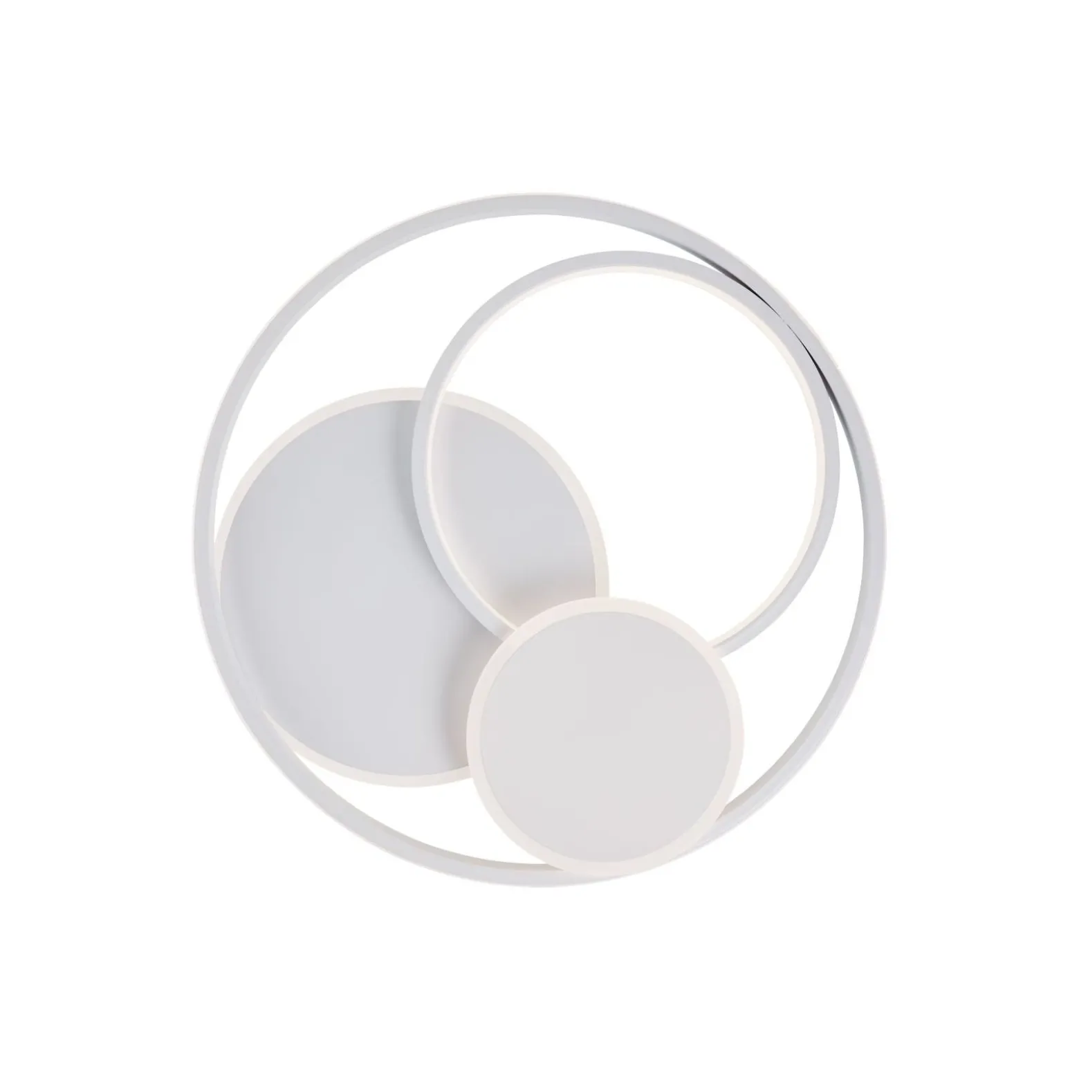 Brilliant Runda Taklampa Metall Silicone Vit 45W 5200lm - 830-865 CCT | 500mm - Fjärrkontroll Dimbar