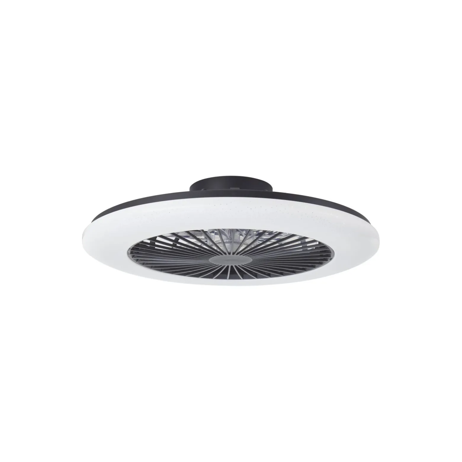 Brilliant Salerno Takfläkt Plast Svart 54W 6800lm - 830-865 CCT+RGB | 577mm - Fjärrkontroll Dimbar