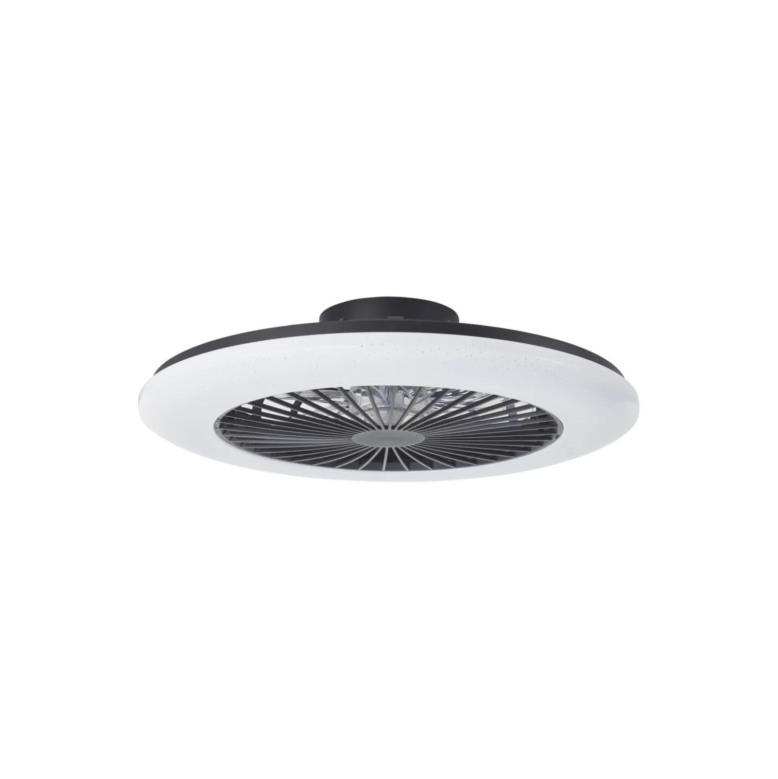 Brilliant Salerno Takfläkt Plast Svart 54W 6800lm - 830-865 CCT+RGB | 577mm - Fjärrkontroll Dimbar