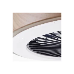 Brilliant Slimline Takfläkt Plast Metall Beige Svart 36W 4700lm - 830-865 CCT+RGB | 490mm - Fjärrkontroll Dimbar