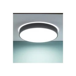 Brilliant Slimline Taklampa Metall Plast Vit Svart 58W 6800lm - 830-865 CCT | 490mm - Fjärrkontroll Dimbar