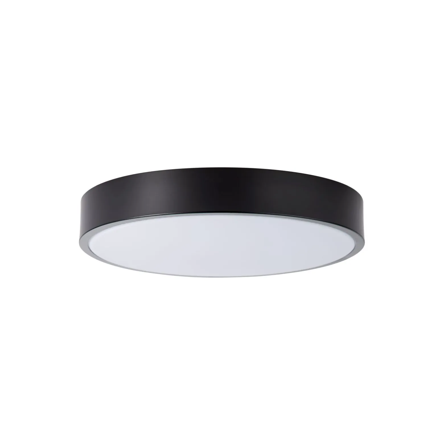 Brilliant Slimline Taklampa Metall Plast Svart Vit 22W 2400lm - 830 Varm Vit | 330mm