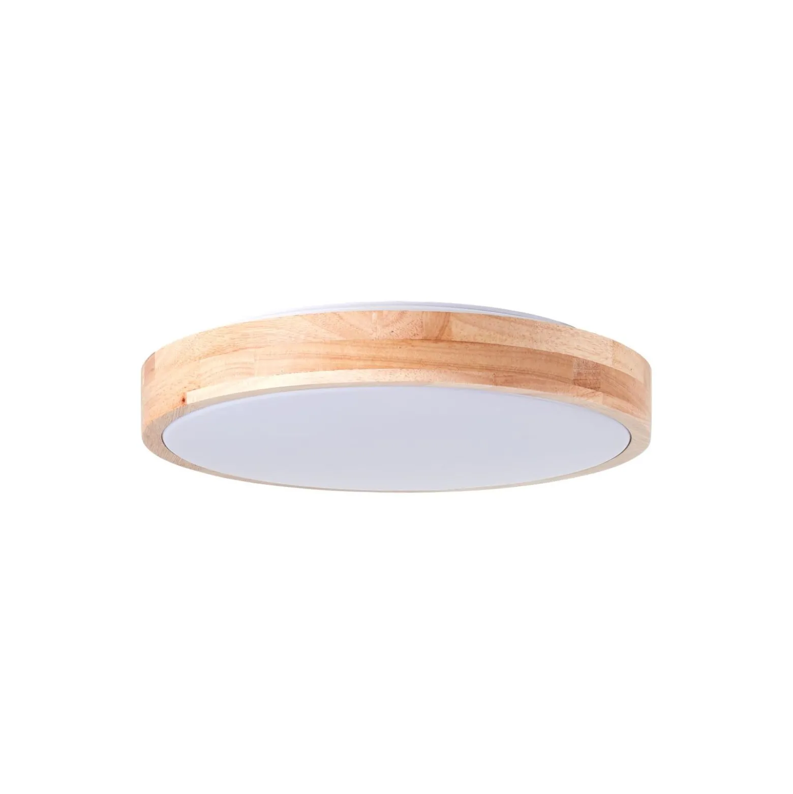 Brilliant Slimline Taklampa Metall Trä Plast Vit 22W 2400lm - 830 Varm Vit | 345mm
