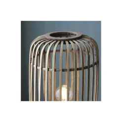 Brilliant Stolpebelysning Trärow Metall Bambu Brun | 450mm - Passande för 1x E27