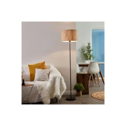 Brilliant Stolpebelysning Wimea Metall Svart Beige | 380mm - Passande för 1x E27