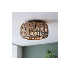 Brilliant Trärow Taklampa Metall Bambu Brun | 320mm - Passande för 1x E27