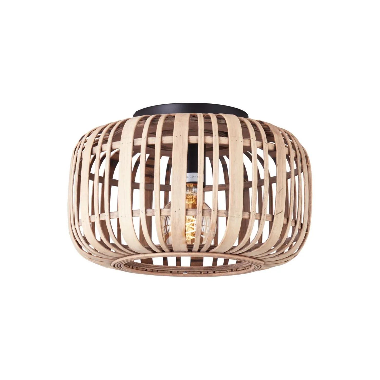 Brilliant Trärow Taklampa Metall Bambu Brun | 320mm - Passande för 1x E27