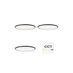 Brilliant Tuco Taklampa Plast Svart Vit 32W 3900lm - 830-865 CCT | 500mm - Fjärrkontroll Dimbar