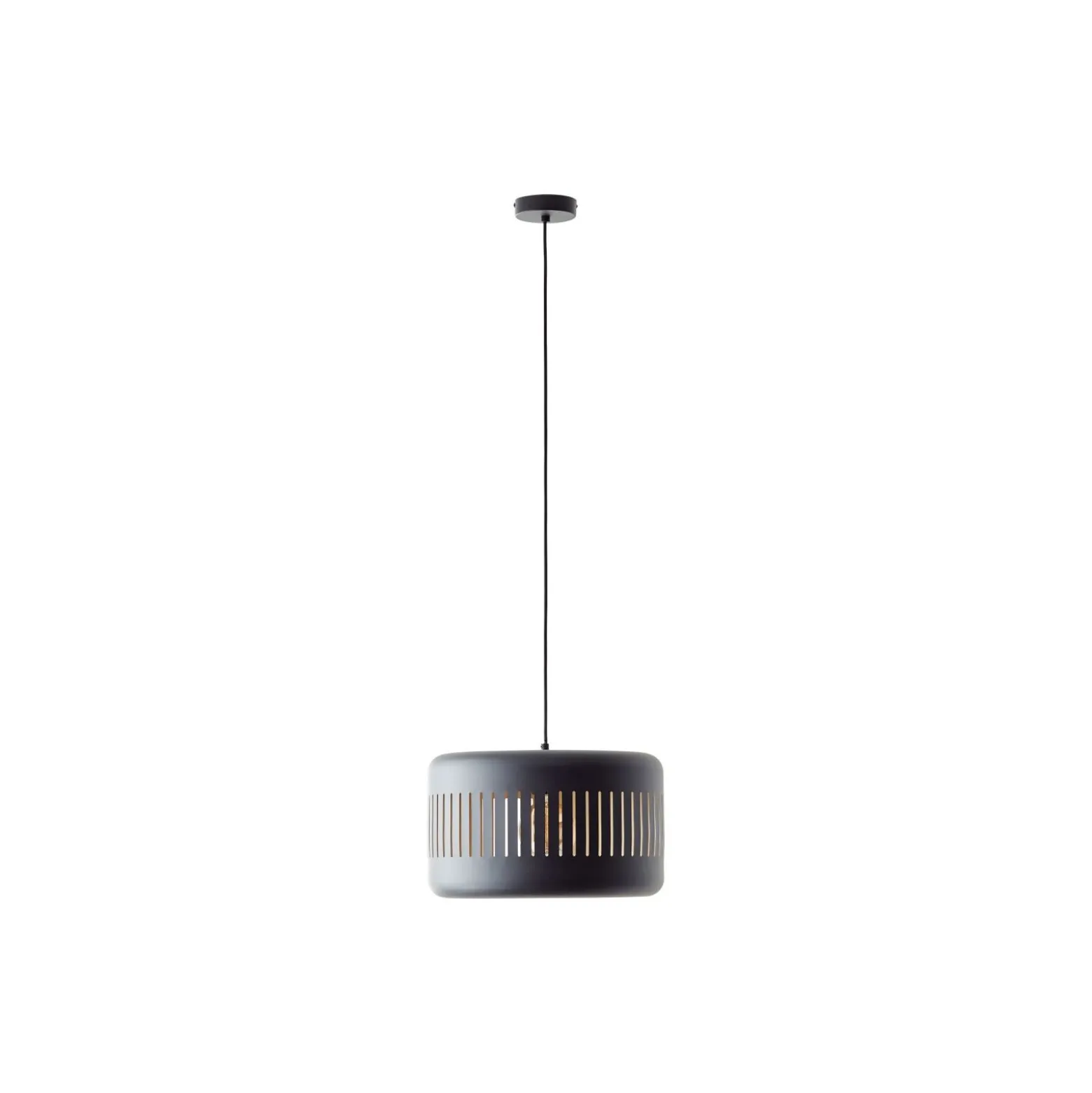 Brilliant Tyas Pendellampa Metall Svart Guld | 380mm - Passande för 1x E27